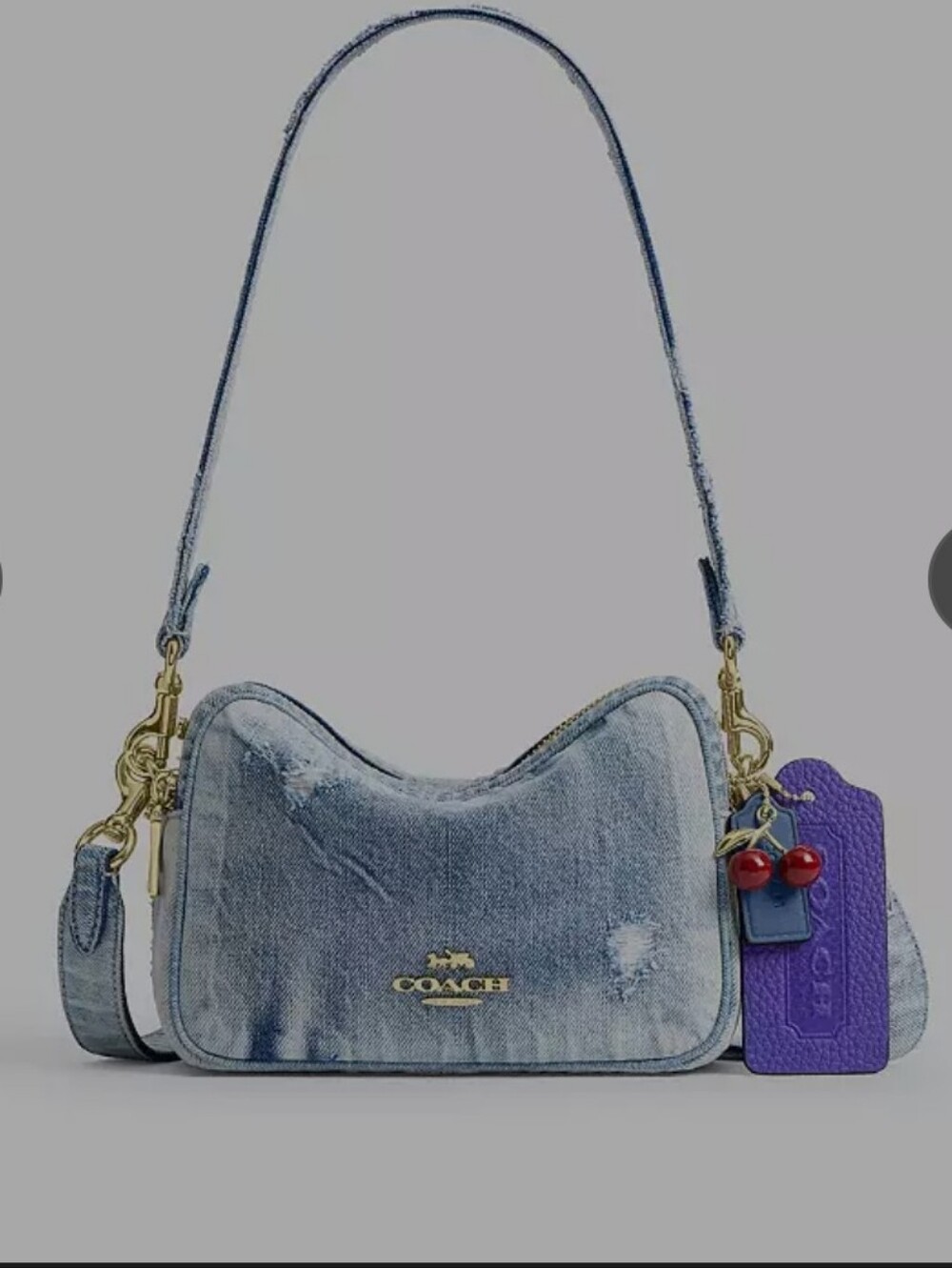 NWT Coach Loved Denim Carey Mini